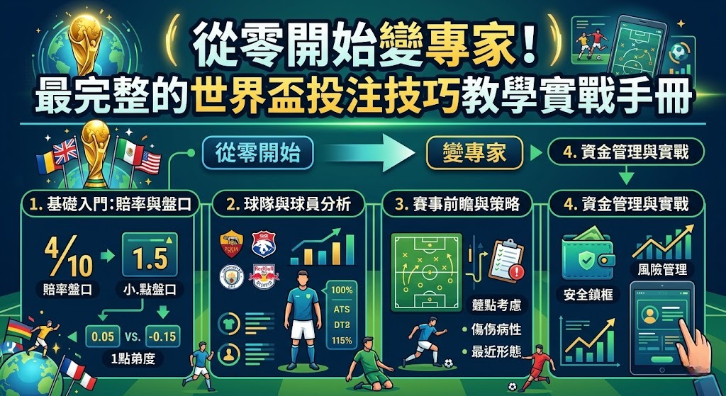最完整的世界盃投注技巧教學實戰手冊